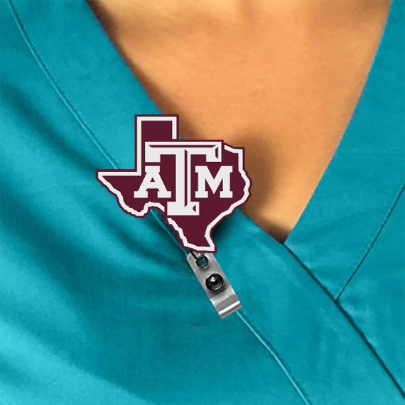 Texas A & M Aggies Interchangeable Badge Reel